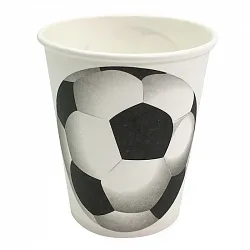 Стаканчики, Футбольный мяч, 180мл., 6 шт.