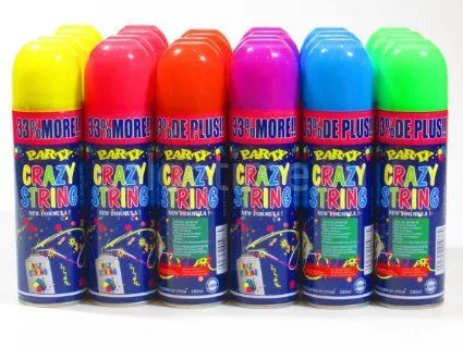 Спрей Серпантин / 1 шт./ цвета  в ассортименте/ Китай