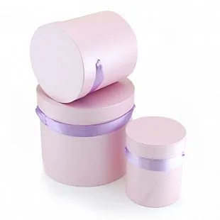 Набор подарочных коробок 3 в 1 "Премиум" Розовый лепесток 11,5*11,5*14 см/15*15*16 см/20*20*18 см