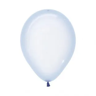 S Кристал 12"/30см Макарунс, Хрустально-голубой / 100 шт. / (Колумбия)