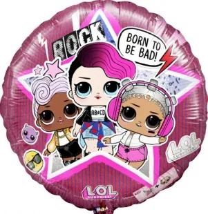 И 18"/46см Круг, Кукла ЛОЛ, Рок-звезды , 1 шт. (Испания)