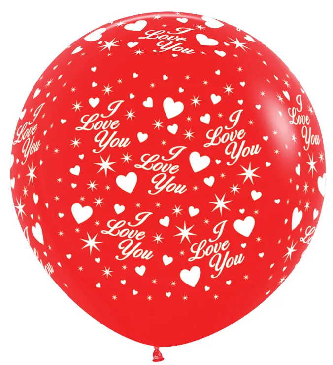 S 1М Я люблю тебя, Красный Кристал / 1 шт. / (Колумбия)