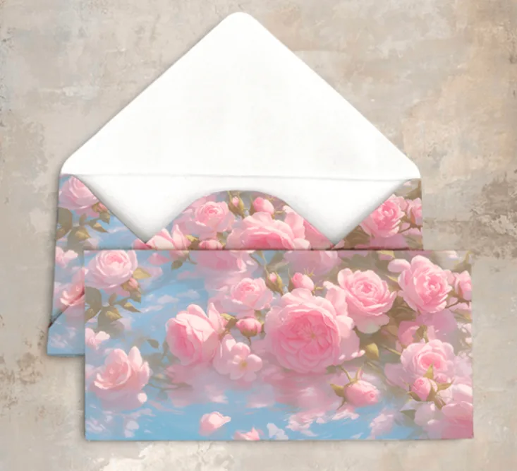 Конверт Пионовидная роза Cn375 (5 шт.)