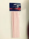 Трубочка для молочных коктейлей  0,7*24  полоска / уп. 20 шт.