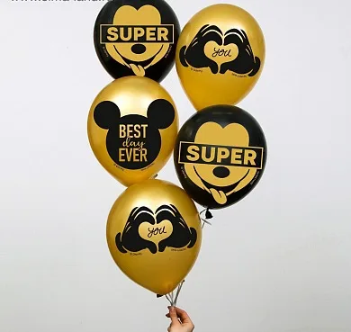 К 12''/30 см"Mickey", Микки Маус   25 шт.(Китай)