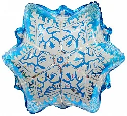 F 20"/51 см Снежинка, Серебро, 1 шт. (Китай)