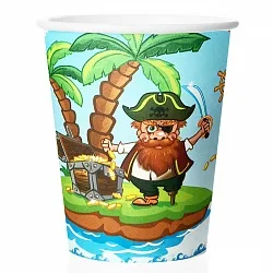 Стаканчики, Пираты, 180мл., 6 шт.