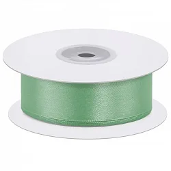 Лента Атлас Светло-зеленый / 1.2 cм * 22,85 м (Китай)