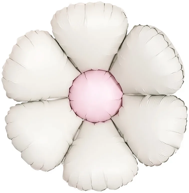 F 15''/38 см Ромашка, Кремовый, Сатин, 5 шт. в уп.(Китай)