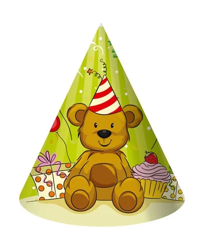 Колпак 16см. (6 шт.) Мишка