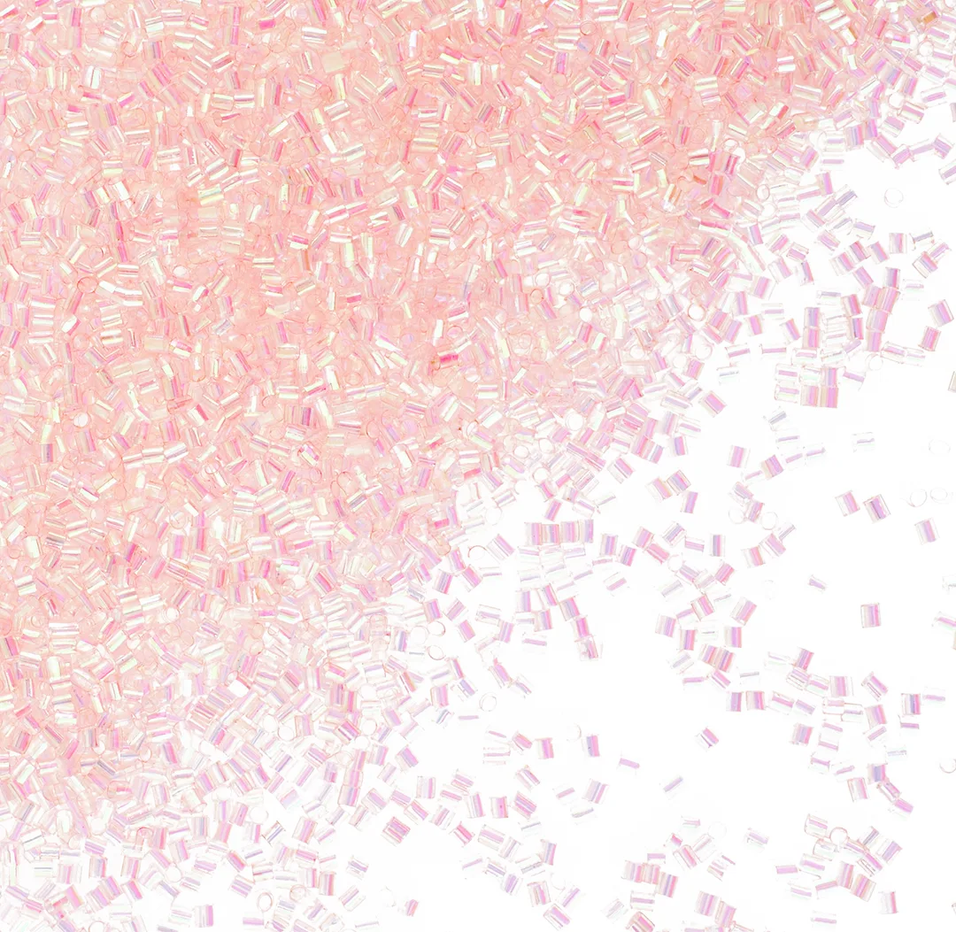 Конфетти фольга Цилиндры, Розовый, Перламутр, 0,2 см, 20 г.