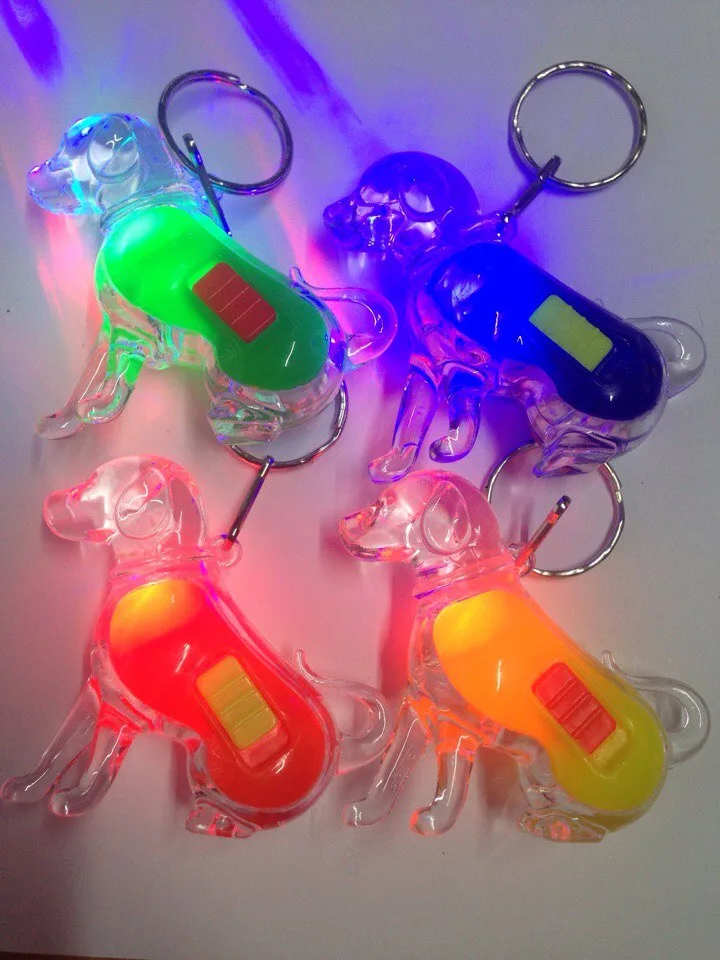 Брелок "Собака" световой (цвет в ассортименте)/1 шт./ (Китай)