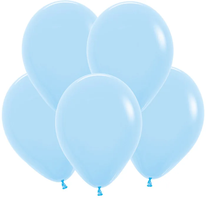S Пастель 12"/30см Светло-голубой  / 100 шт. / (Колумбия)