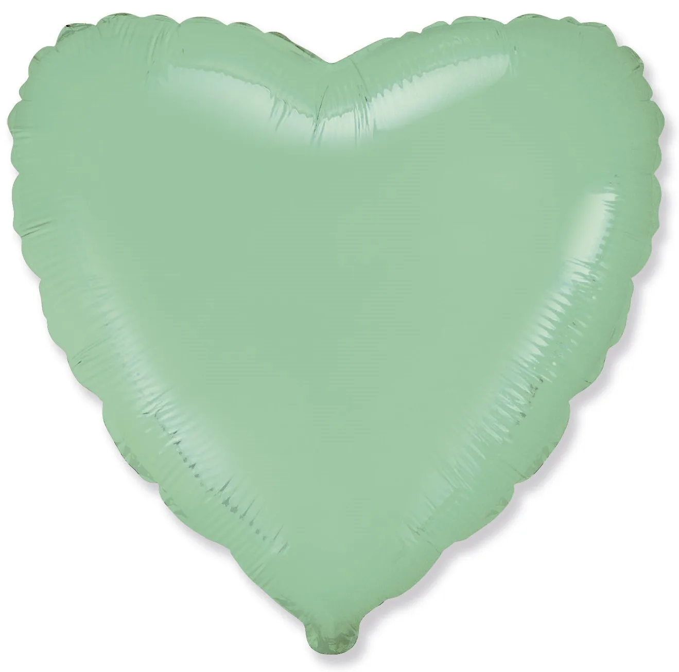 И 18"/46см Сердце Мятный, Макарунс, 1 шт. (Испания)