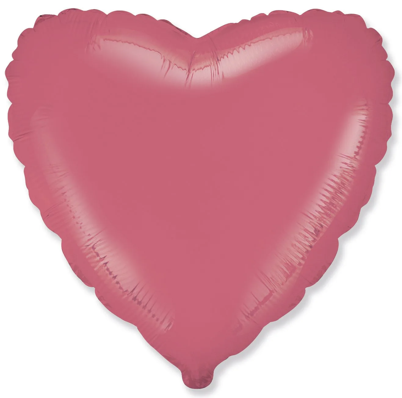 И 18"/46см Сердце  Коралловый, Макарунс, 1 шт. (Испания)