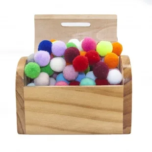 Декоративное украшение Помпончики, Ассорти, 1,5 см, 100 шт.