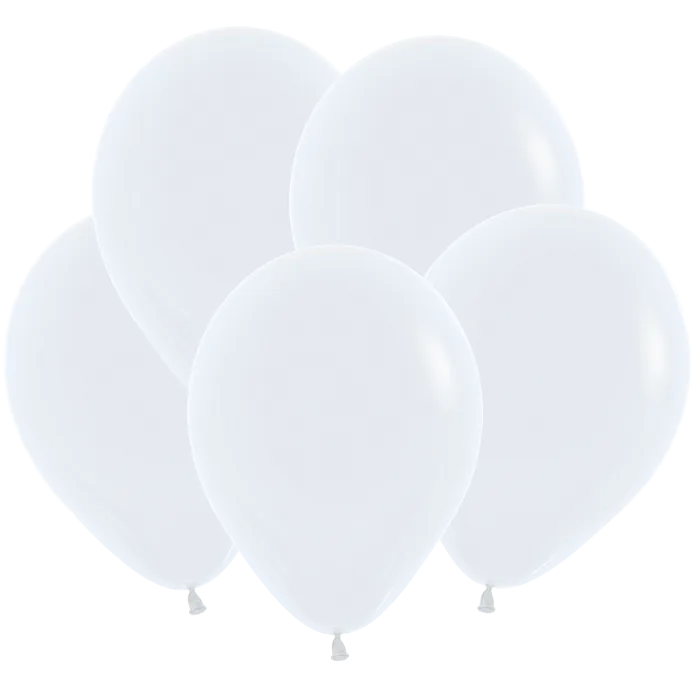 S Пастель 18"/44см Белый / White / 25 шт. / (Колумбия)