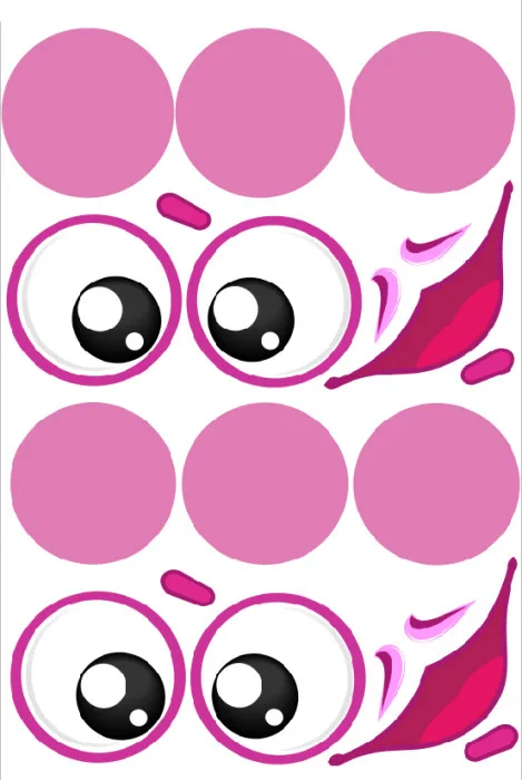 Наклейки "Лунная пчела" / 2 компл. на листе /* 1 шт./ Россия