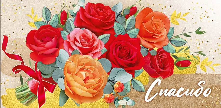 Конверт для денег Спасибо (5 шт.)