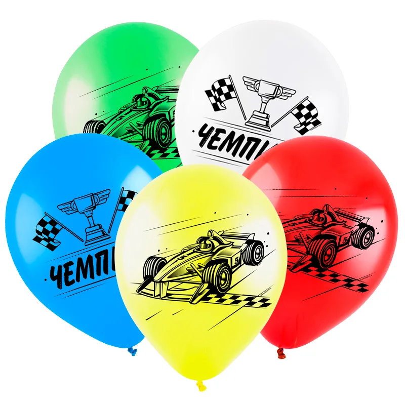 Т 12"/30см Тачки Чемпион,Ассорти, Пастель, 4 ст.  / 100 шт./ (Турция)