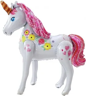 F 51''/130 см Ходячая Фигура, Цветочный единорог, 1 шт. в упак. / (Китай)