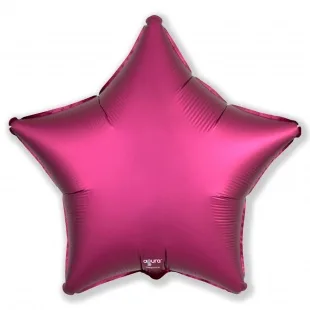 Р 18"/46см Звезда Гранатовый, Сатин, 1 шт. (Россия)