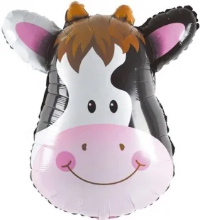 F 16"/41см Голова Корова, 1 шт. (Китай)