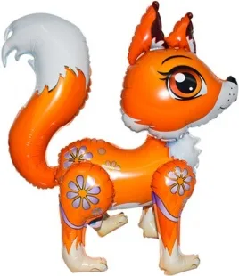 F 21"/53см Ходячая Фигура, Лиса, Оранжевый, 1 шт. в упак. , 1 шт.(Китай)