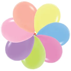 S Неон 12"/30см Ассорти / Assorted / 100 шт. / (Колумбия)