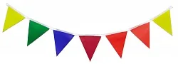 Гирлянда разноцветные флажки (классические) 270 см
