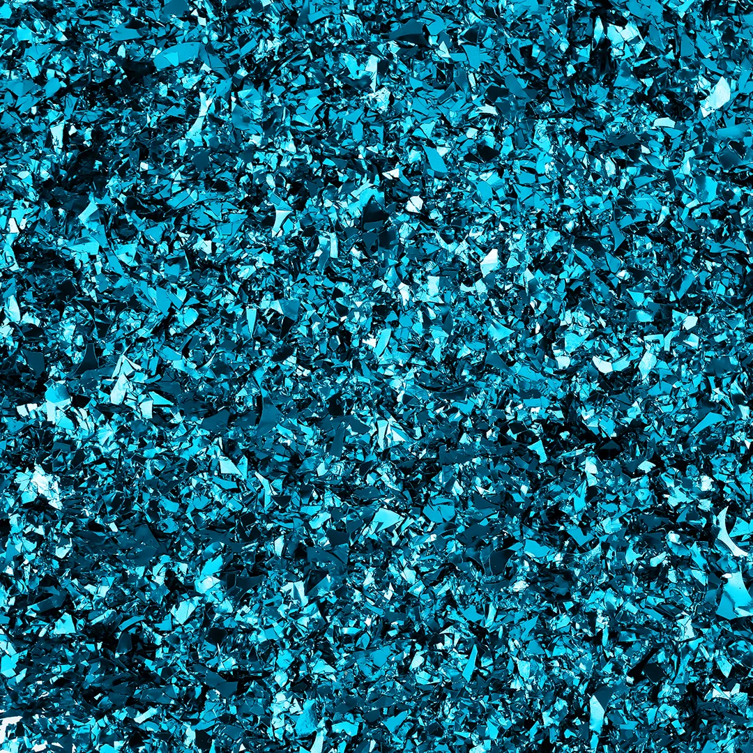 Конфетти дробленые Ярко-голубой, Металлик, 20 г.