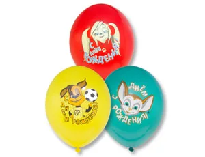 В 14"/36см Барбоскины, Ассорти, 3 цв./25 шт./(Бельгия)