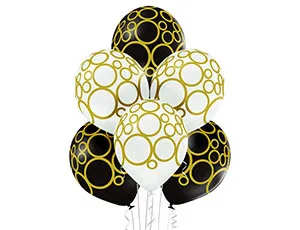 В 14"/36смКруги золотые, Черный, Белый./25 шт./(Бельгия)