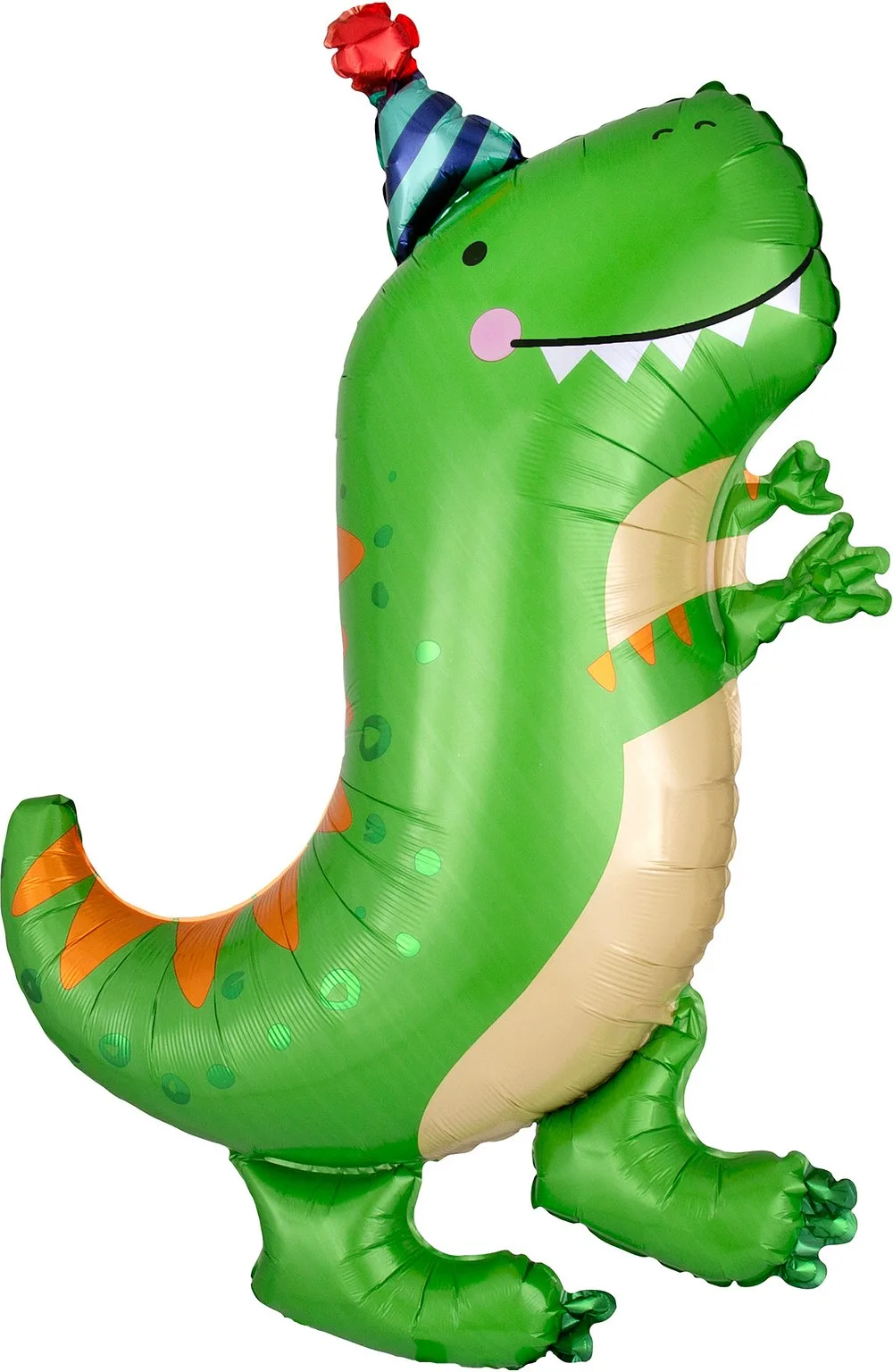 F 29"/74см Динозавр в колпачке, Зеленый, 1 шт.(Китай)