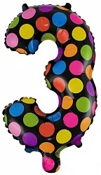 F 16"/41 Цифра "3" , Супер Яркий, 1 шт. (Китай)