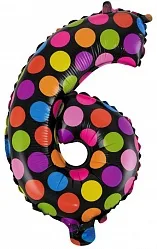 F 16"/41 Цифра "6" , Супер Яркий, 1 шт. (Китай)