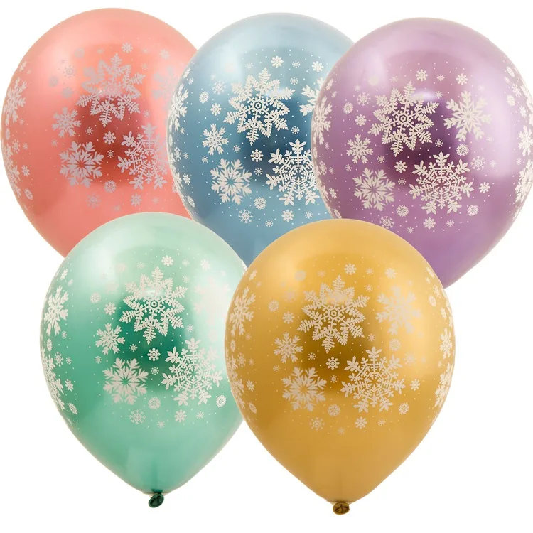 К 12''/30 см Снежинки Хром/ 25 шт.(Китай)