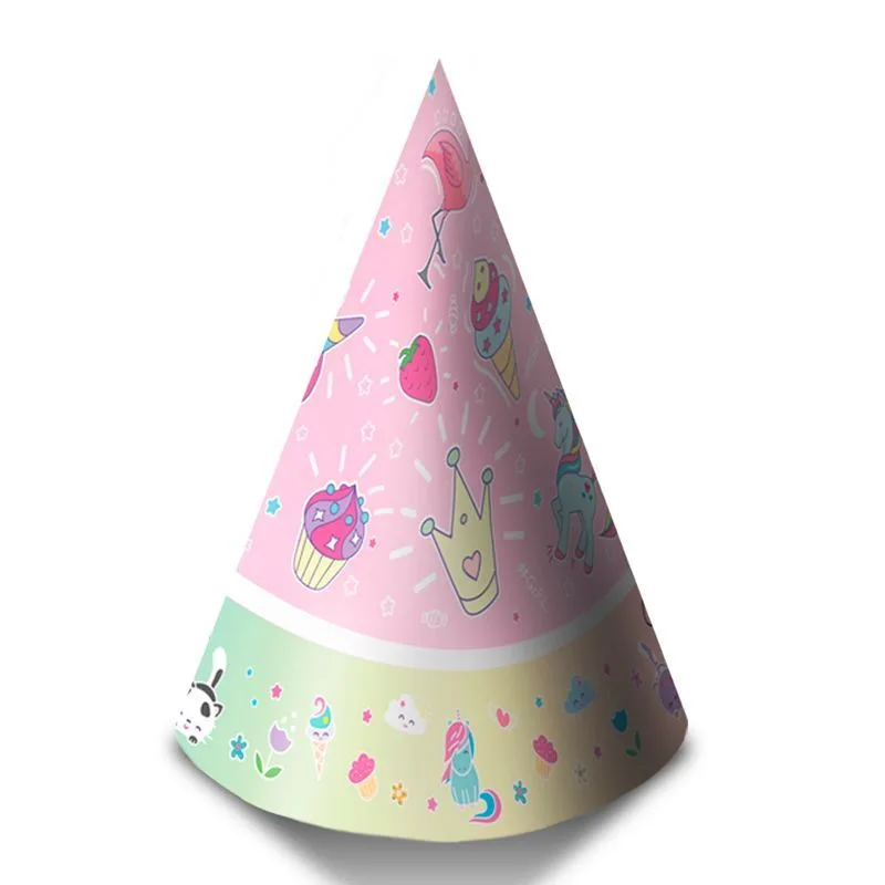 Колпаки "С Днем рождения" Волшебный мир/ набор 6 шт./