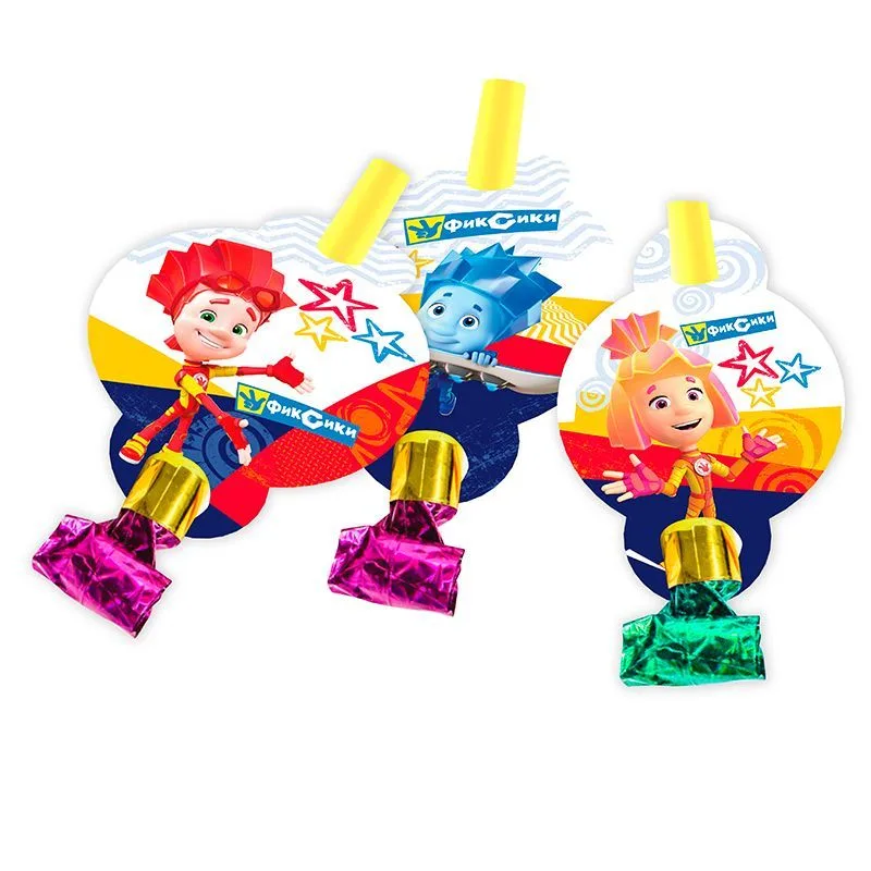 Язычки-гудки "Фиксики" (уп. 6 шт.)