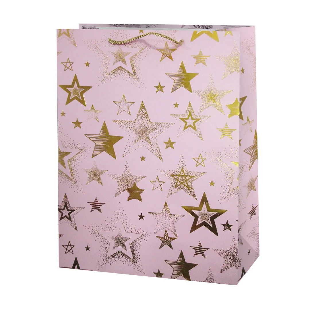 Пакет подарочный, Ланиакея, Дизайн №2, Металлик, 32*26*10 см, 1 шт.