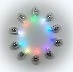 Подсветка в шар Разноцветная, мигающая/ 10 шт