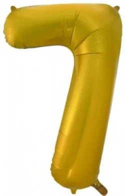 F 34"/86 см Цифра "7", Золото/ 1 шт /(Китай)