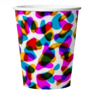 Стаканы 250 мл. "Калейдоскоп", Голография/ набор 6 шт./ (Китай)