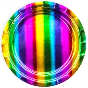 Тарелки (18 см.) Радужный, Градиент (6 шт.)