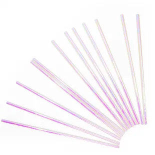 Трубочки для коктейлей Розовый перламутр, 12 шт.*