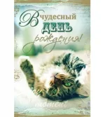 Открытка А5 В чудесный день рождения! (10 шт.)