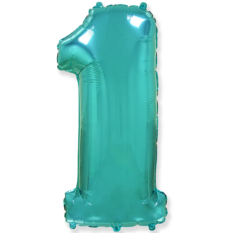 И 40"/102см Цифра "1",Тиффани, в упаковке / 1 шт (Испания)