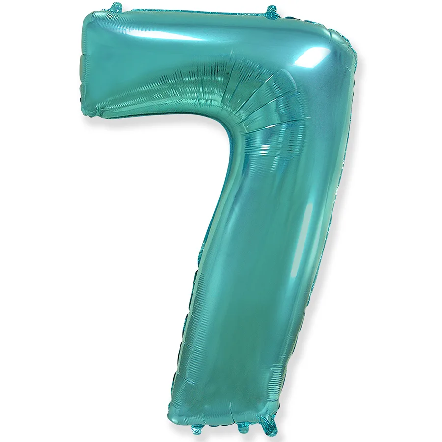 И 40"/102см Цифра "7",Тиффани, в упаковке / 1 шт (Испания)