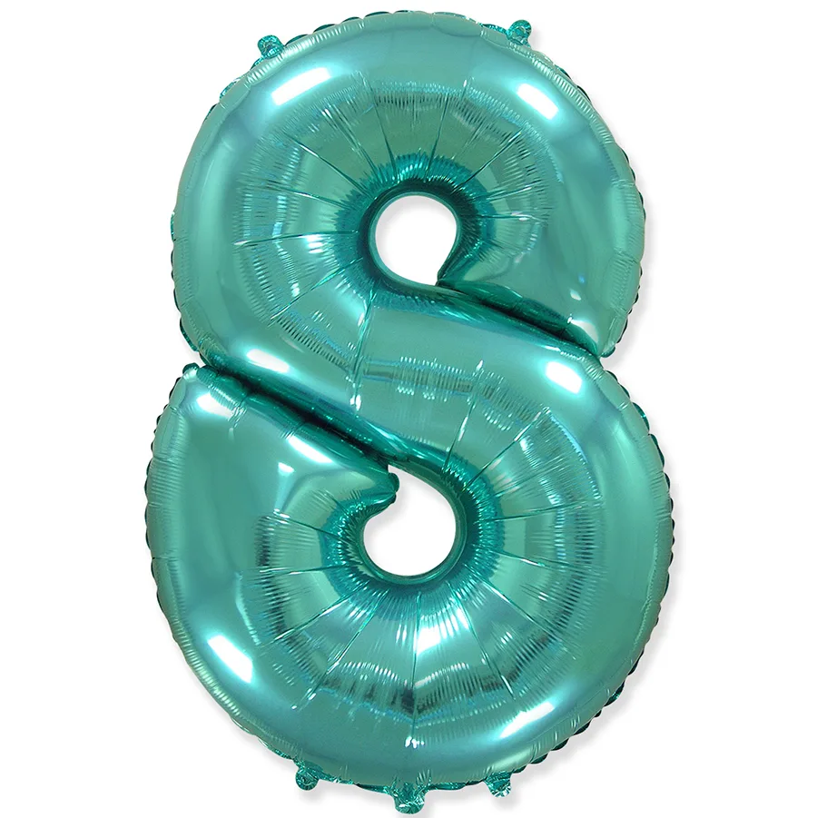 И 40"/102см Цифра "8",Тиффани, в упаковке / 1 шт (Испания)