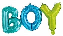 F 27''/69 см  Надпись прописью "Boy", Разноцвет, 1 шт. / Китай